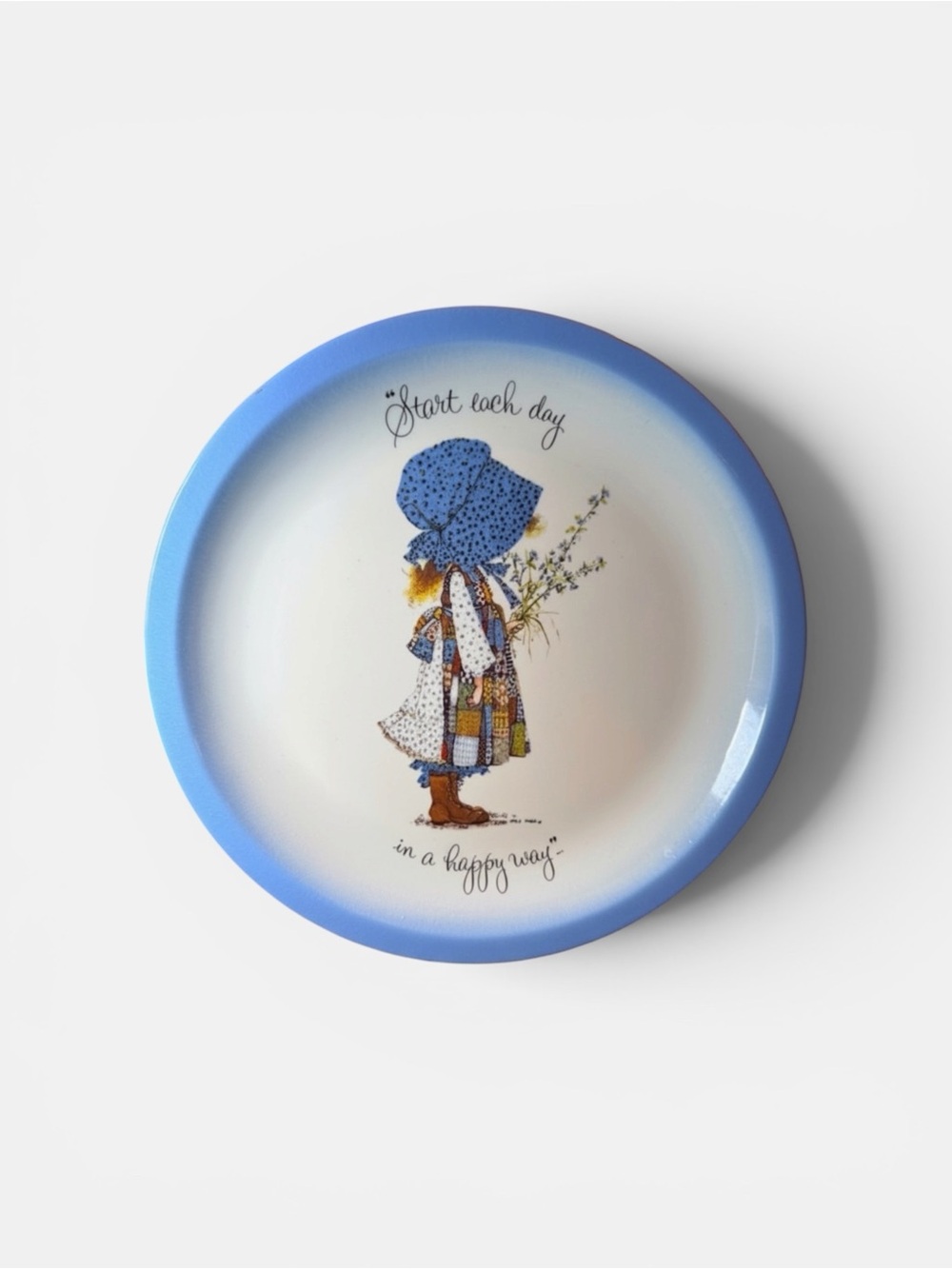 1972 Holly Hobbie Blue Collectors Plate